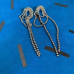 Long dangling earrings